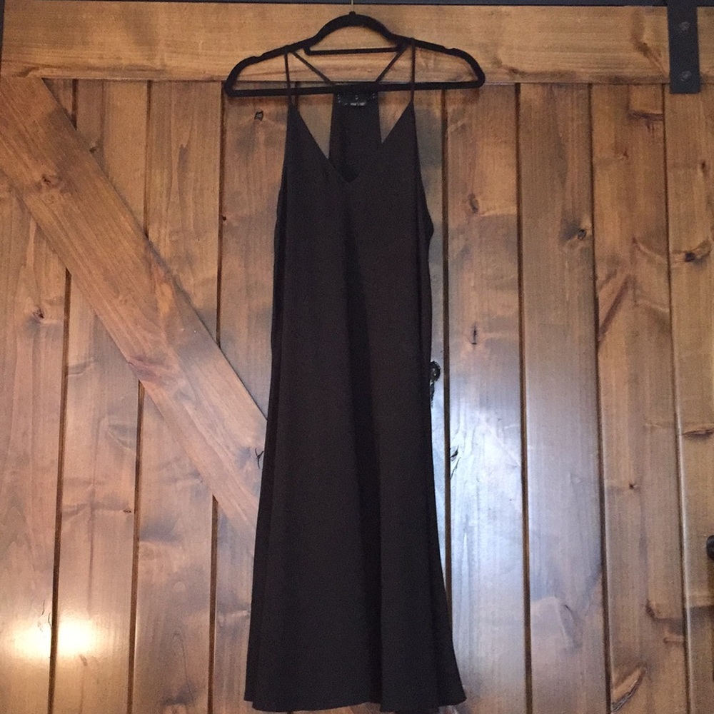 Black tea length dress